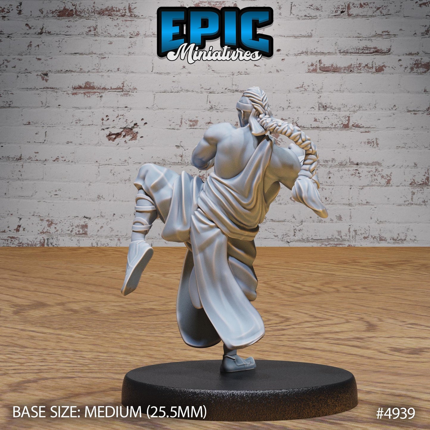 Martial Arts Monk (Medium) | Premium DnD Minis High Quality Resin | Japanese, East Asia, Asian, Male, Fighter, Kung Fu, Martial Arts, Man