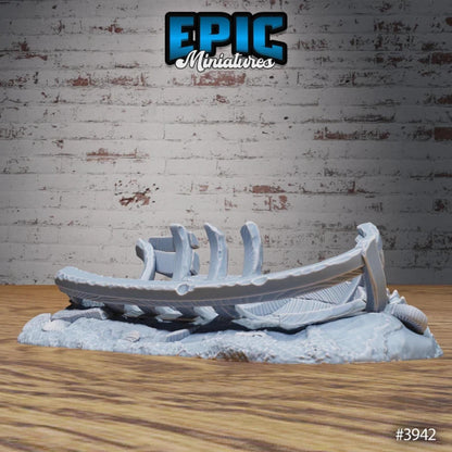 Harbor Boats Bundle | Premium DnD Miniatures High Quality Resin | Fantasy Scatter, Terrain Environment, Dock, Broken, Sail Boat, Row, Bayou