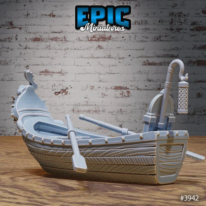 Harbor Boats Bundle | Premium DnD Miniatures High Quality Resin | Fantasy Scatter, Terrain Environment, Dock, Broken, Sail Boat, Row, Bayou