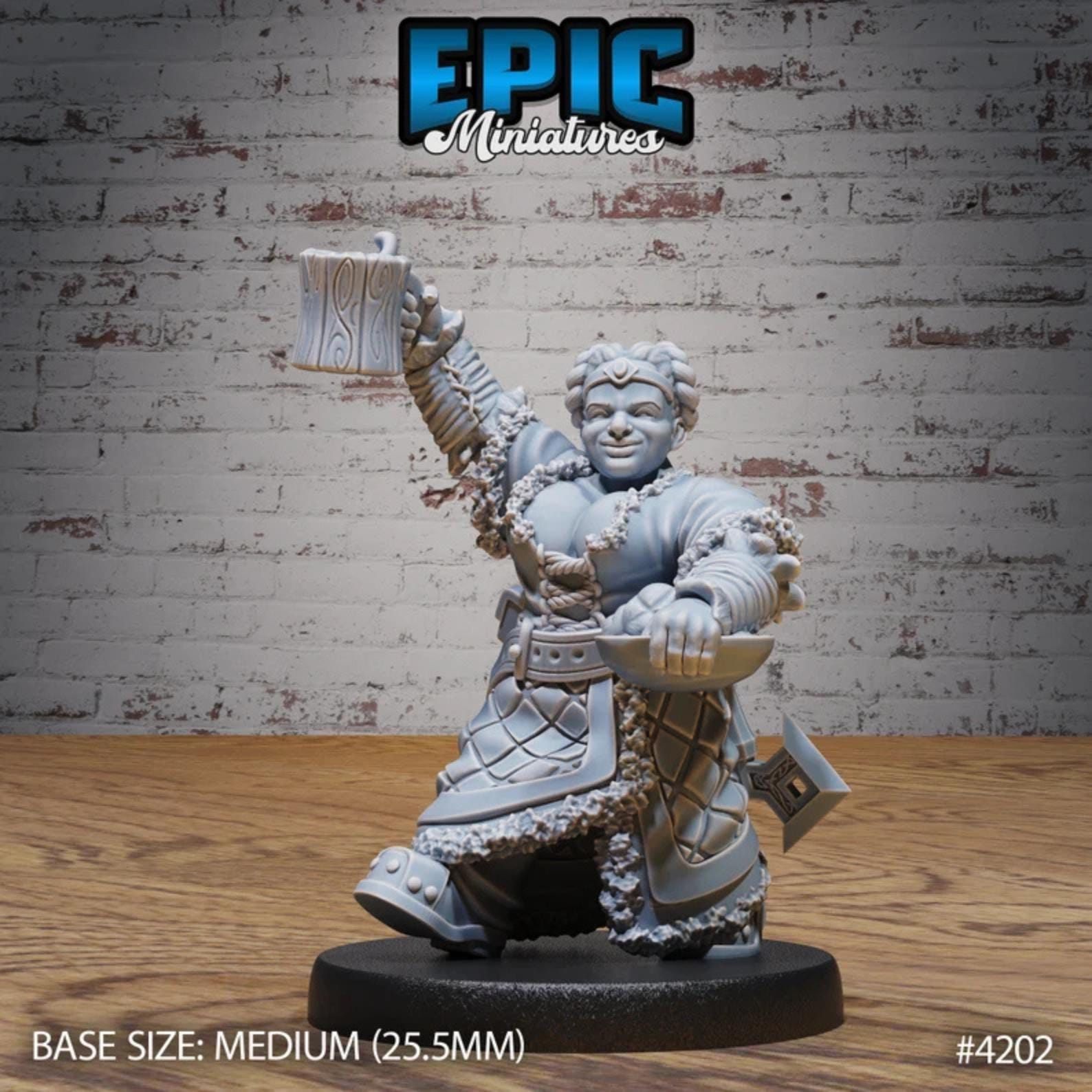 Male/Female Dwarf Bundle (Medium) | Premium DnD Minis High Quality Resin | Fantasy Dwarf Ale, Hammer, Drinking, Tavern Keeper, Bar Maid