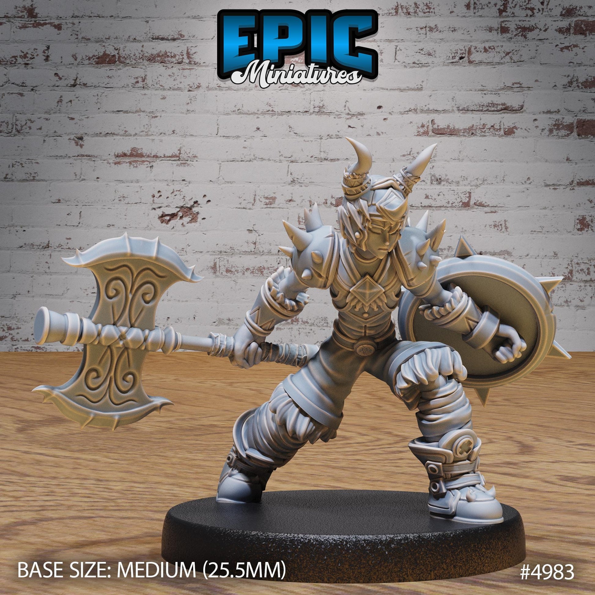 Young Barbarian (Medium) | Premium DnD Miniatures | High Quality Resin | D&D RPG