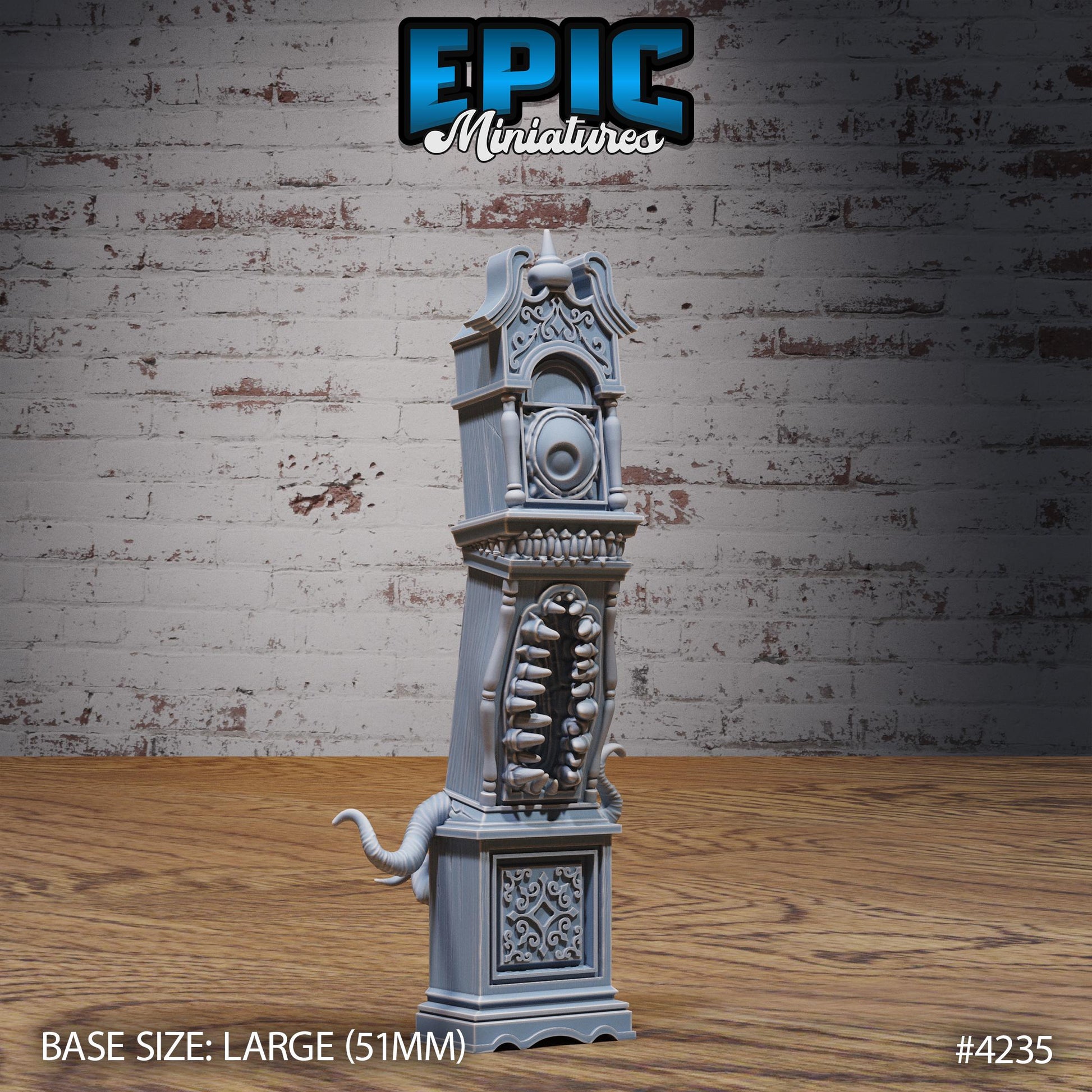 Mimic Clocks (Normal & Mimic) | Premium DnD Minis | High Quality Resin | Clocks, Beast Large, Encounter, Furniture, Tongue Teeth, Enemy