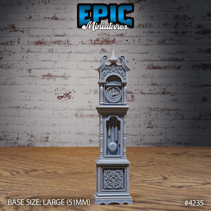 Mimic Clocks (Normal & Mimic) | Premium DnD Minis | High Quality Resin | Clocks, Beast Large, Encounter, Furniture, Tongue Teeth, Enemy