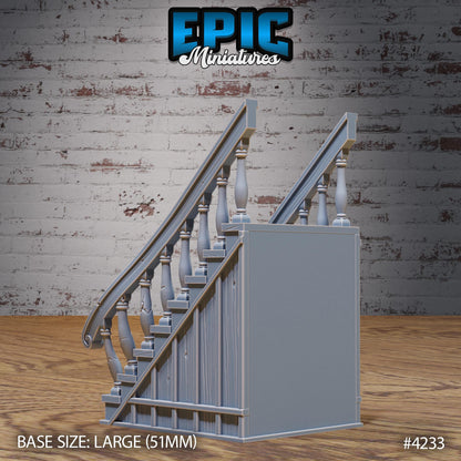 Mimic Stairs (Normal & Mimic) | Premium DnD Minis | High Quality Resin | Stair Beast Large
