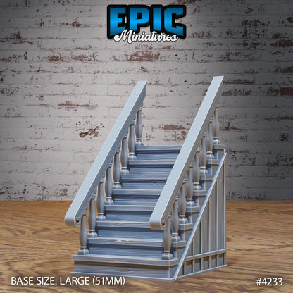 Mimic Stairs (Normal & Mimic) | Premium DnD Minis | High Quality Resin | Stair Beast Large