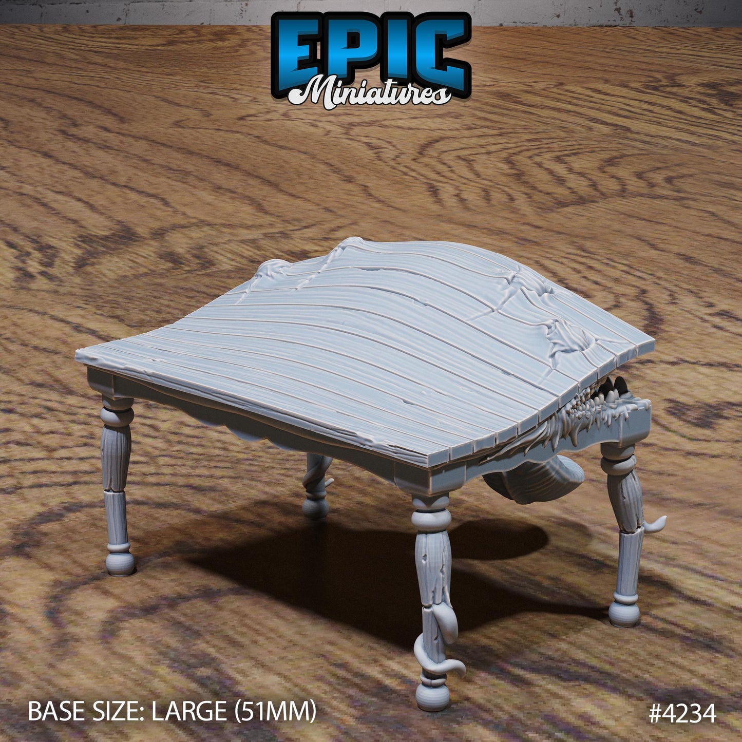 Mimic Tables (Normal & Mimic)| Premium DnD Minis High Quality Resin |Stair Beast Large, Mimics Encounter, Table, Furniture Teeth Enemy