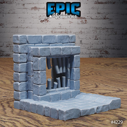Sewer Environment Bundle | Premium DnD Miniatures | High Quality Resin | Well, Stone, Bridge, Scatter, Village, Water, Terrain, Tiles, Tile