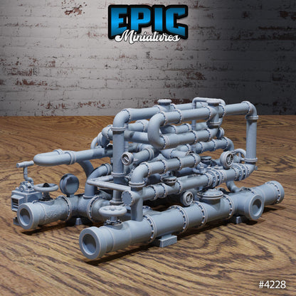 Sewer Scatter | Premium DnD Miniatures High Quality Resin | Stone, Sewers, Bundle, Bones, Environment, Terrain, Pipes, Spikes, Altar, Pipe