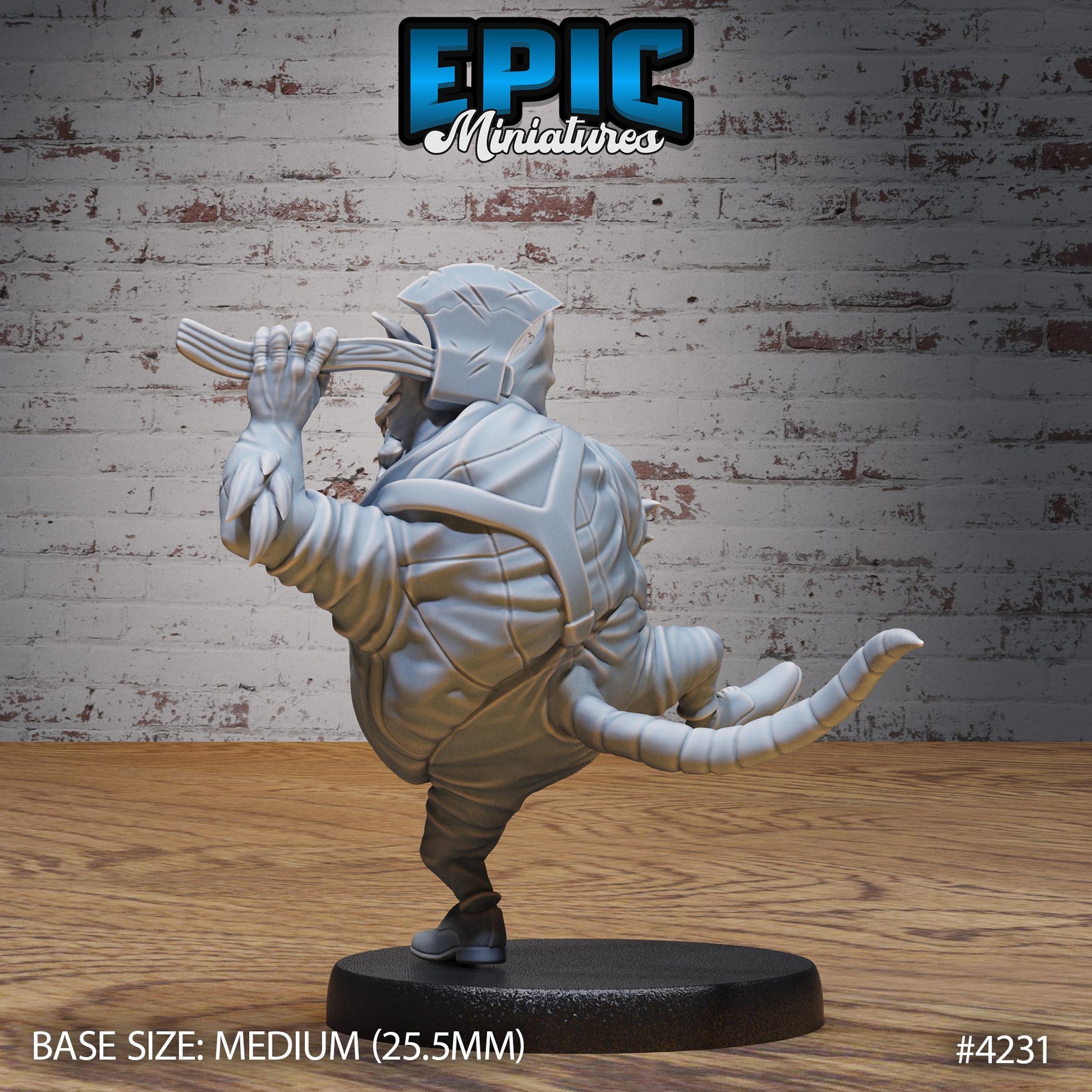 Sewer Godfather Rats (Medium) | Premium DnD Minis | High Quality Resin Miniature | Gun, Gangster, Mafia, Axe, Tommy Machine Guns, Mice