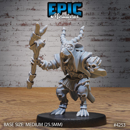 Sewer Rat Tribe Bundle B (Medium) | Premium DnD Minis | High Quality Resin | Fantasy Rats, Bard, Wizard, Cleric, Drunk, Enemy, Beast