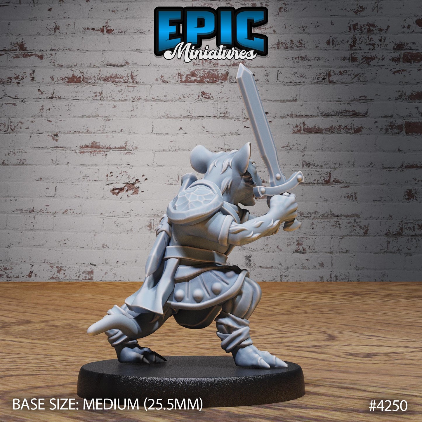 Sewer Rat Tribe Bundle B (Medium) | Premium DnD Minis | High Quality Resin | Fantasy Rats, Bard, Wizard, Cleric, Drunk, Enemy, Beast