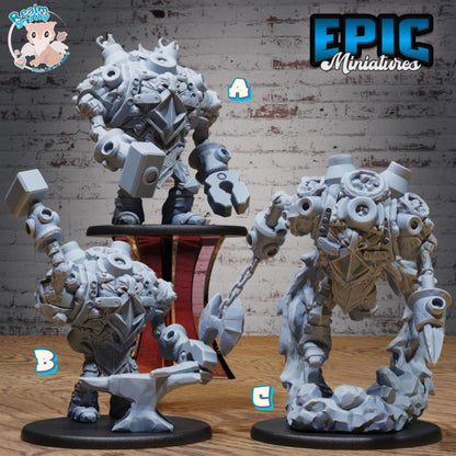 Stone Dwarf Construct Bundle (Large) | Premium DnD Minis | D&D RPG | High Quality Resin Miniature