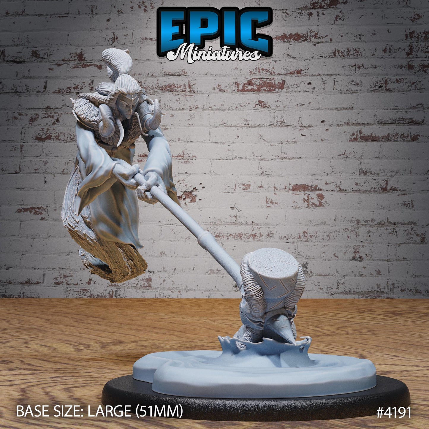 Dao Classic Miniature (Large) | Premium DnD Minis | High Quality Resin Miniature | Fantasy, Hammer, Magic Genie, Forgotten Realm