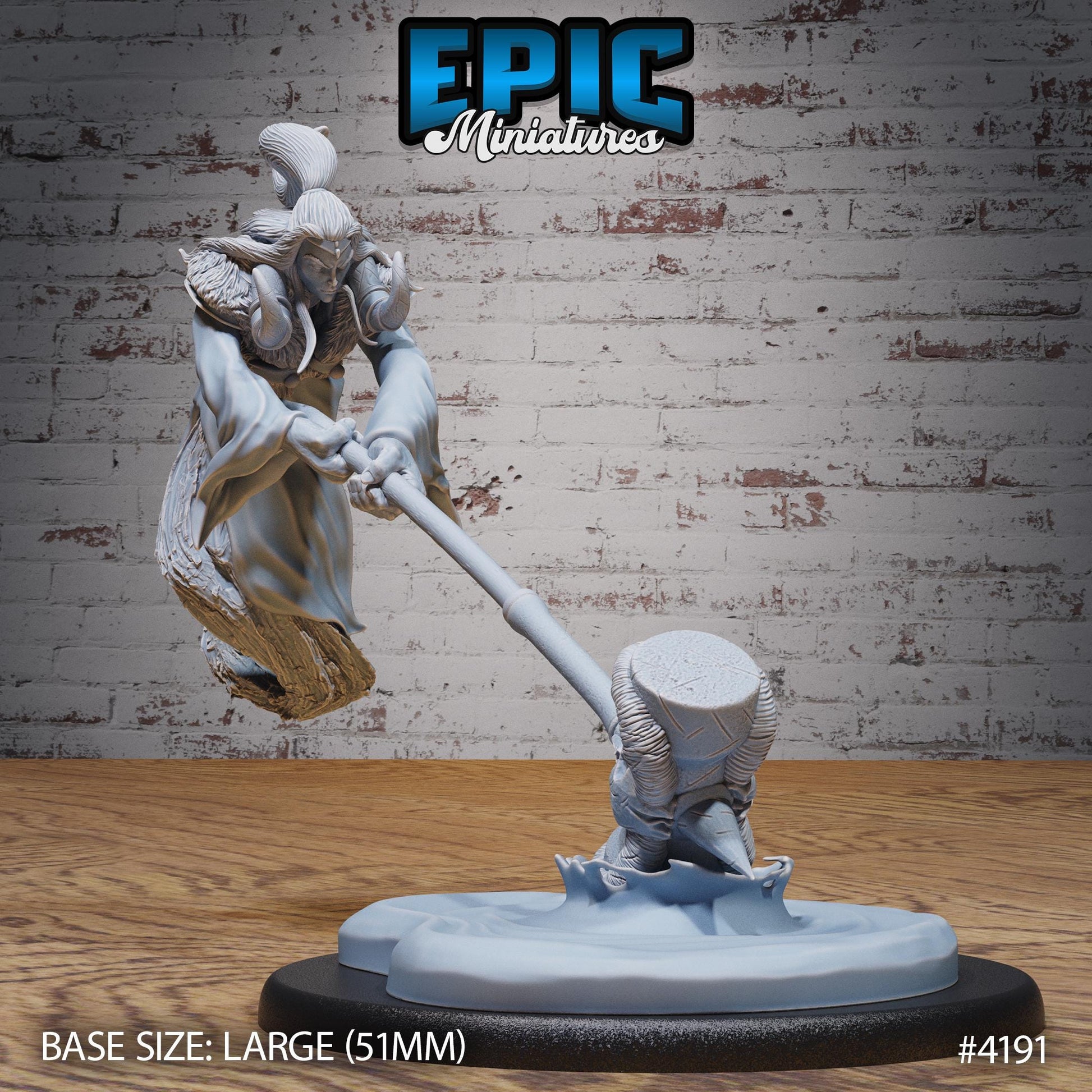 Dao Classic Miniature (Large) | Premium DnD Minis | High Quality Resin Miniature | Fantasy, Hammer, Magic Genie, Forgotten Realm