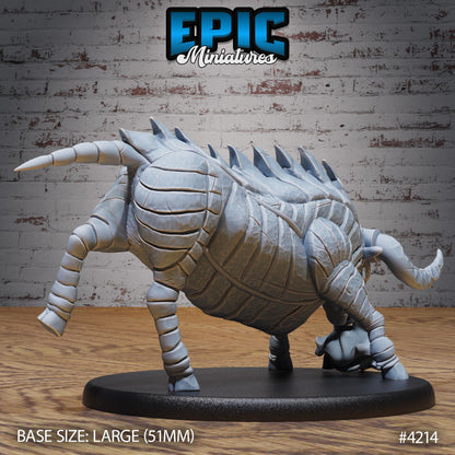 Metal Bull Gorgon Miniature (Large Creature) | Premium DnD Minis | High Quality Resin Miniature | Fantasy, Oxen, Ox, Horns