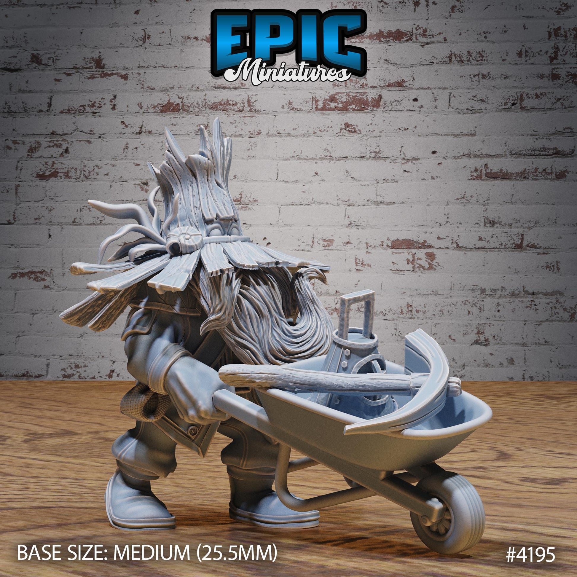 Wild Dwarf Miner Bundle (Medium) | Premium DnD Minis | High Quality Resin | Fantasy Dwarf
