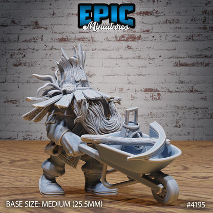 Wild Dwarf Miner Bundle (Medium) | Premium DnD Minis | High Quality Resin | Fantasy Dwarf