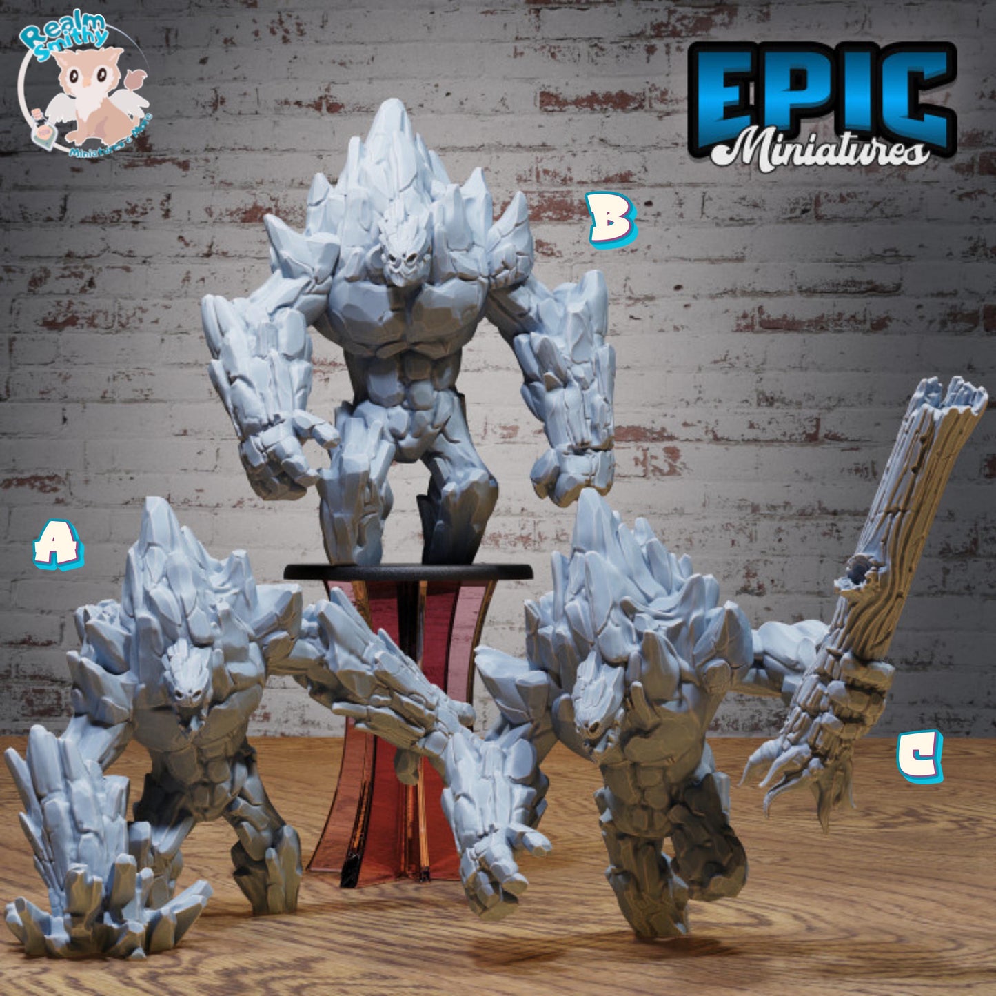 Earth Elemental (Large) | Premium DnD Minis | High Quality Resin Miniature | Fantasy, Rocks, Golem, Troll, Earth, Rock, Stone, Creature