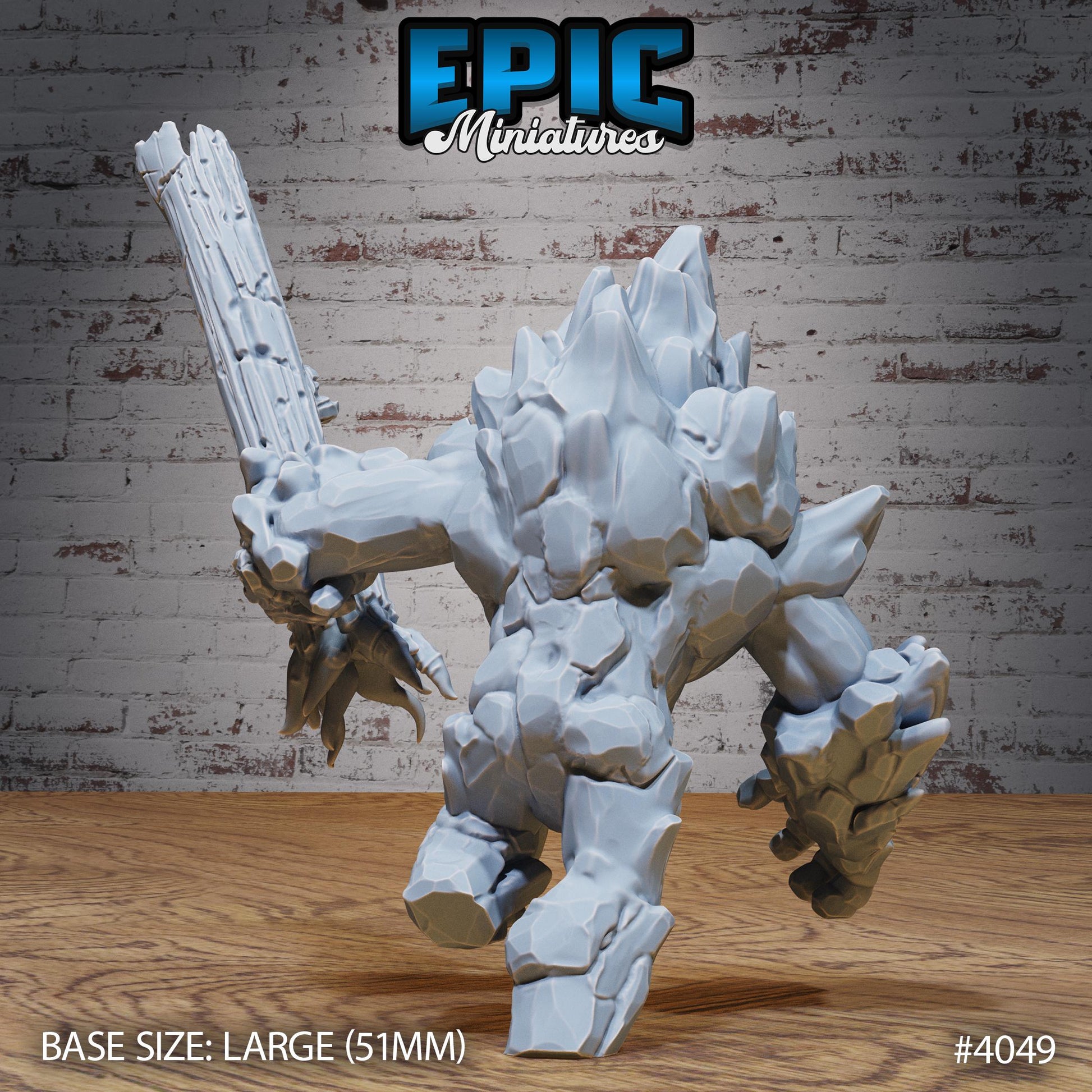 Earth Elemental (Large) | Premium DnD Minis | High Quality Resin Miniature | Fantasy, Rocks, Golem, Troll, Earth, Rock, Stone, Creature
