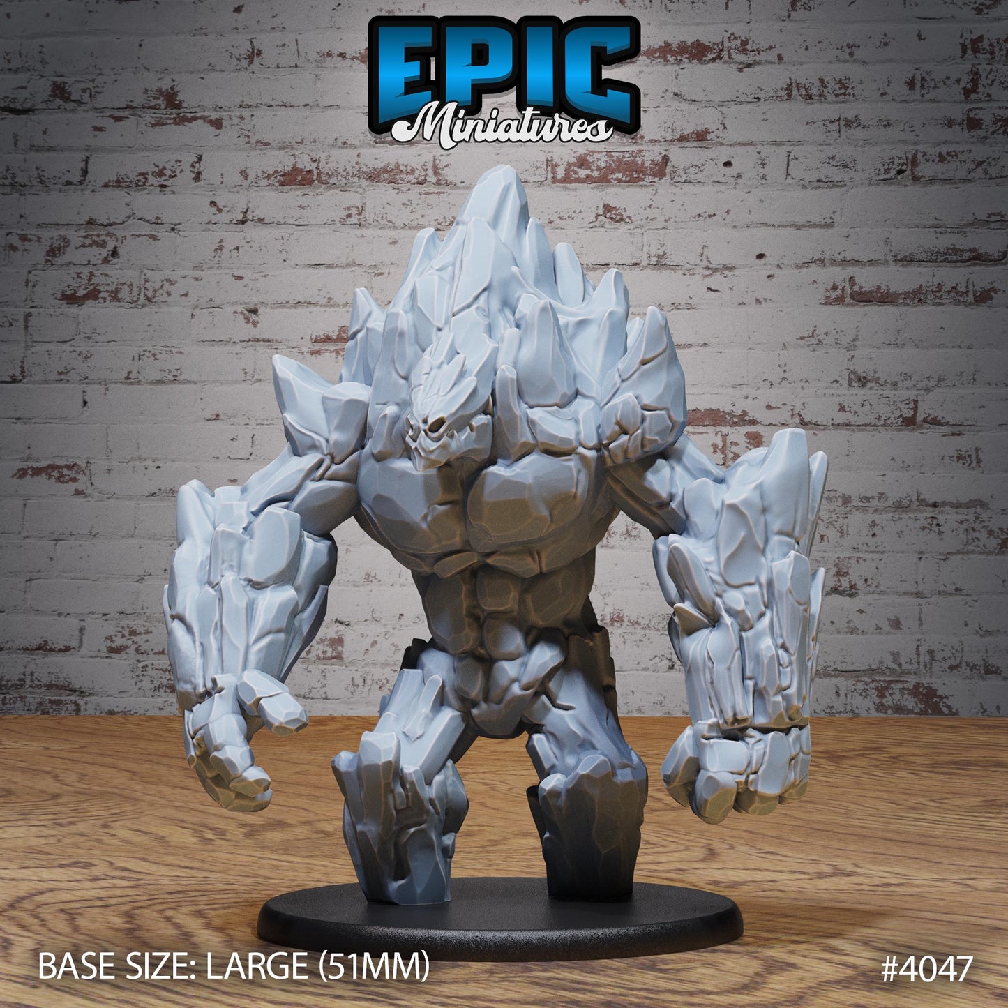 Earth Elemental (Large) | Premium DnD Minis | High Quality Resin Miniature | Fantasy, Rocks, Golem, Troll, Earth, Rock, Stone, Creature