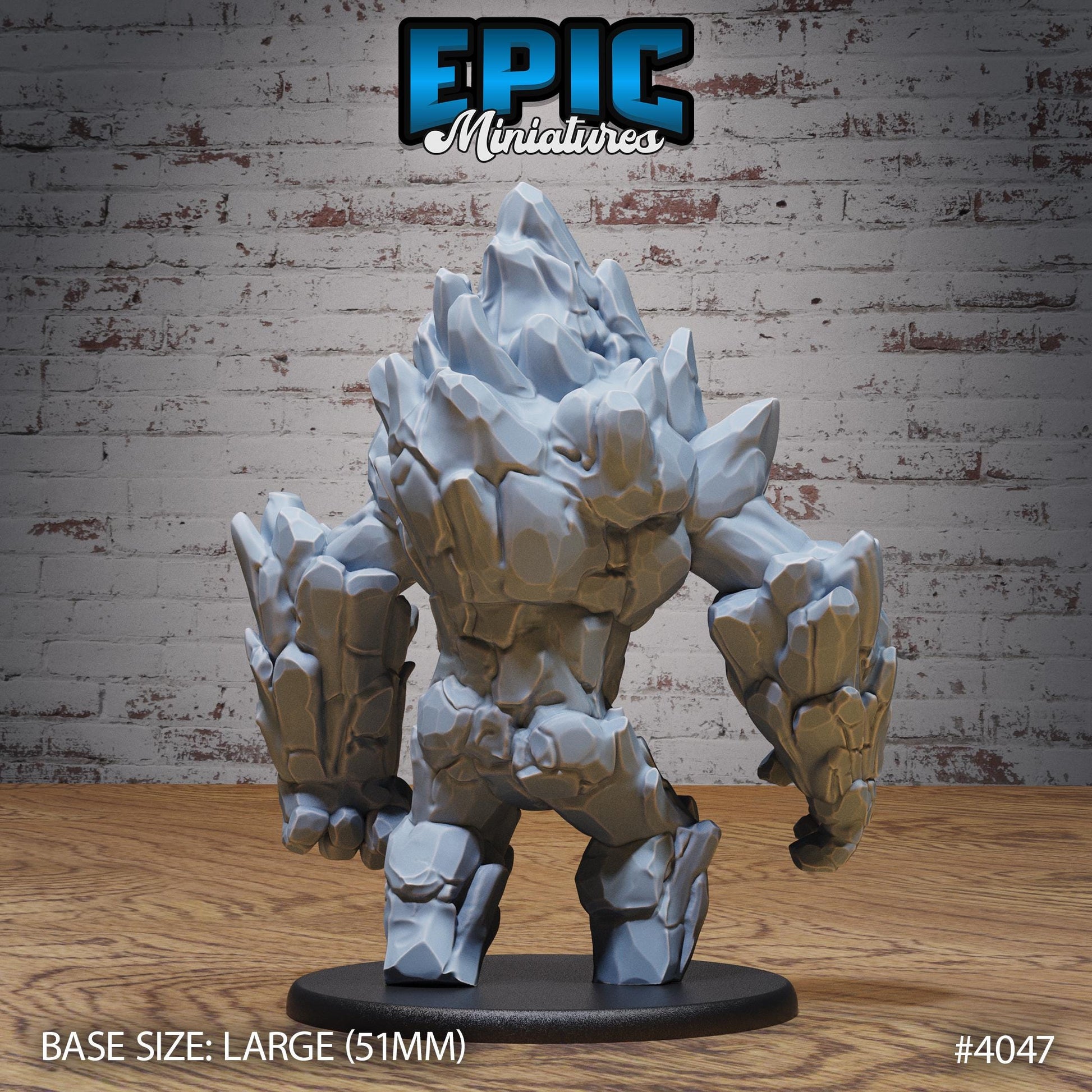 Earth Elemental (Large) | Premium DnD Minis | High Quality Resin Miniature | Fantasy, Rocks, Golem, Troll, Earth, Rock, Stone, Creature