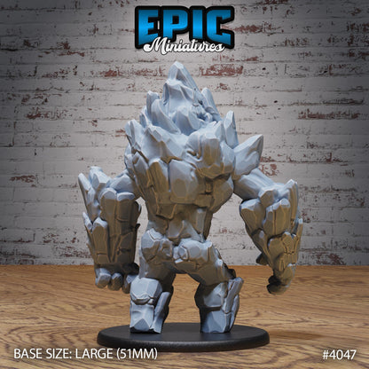 Earth Elemental (Large) | Premium DnD Minis | High Quality Resin Miniature | Fantasy, Rocks, Golem, Troll, Earth, Rock, Stone, Creature
