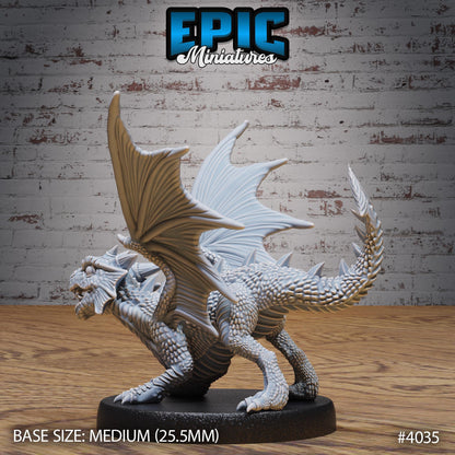 Red Dragon Wyrmling Miniature (Medium) | Premium DnD Minis High Quality Resin | Fantasy | Baby, Adorable, Cute, Candle, Wyvern, Dragons