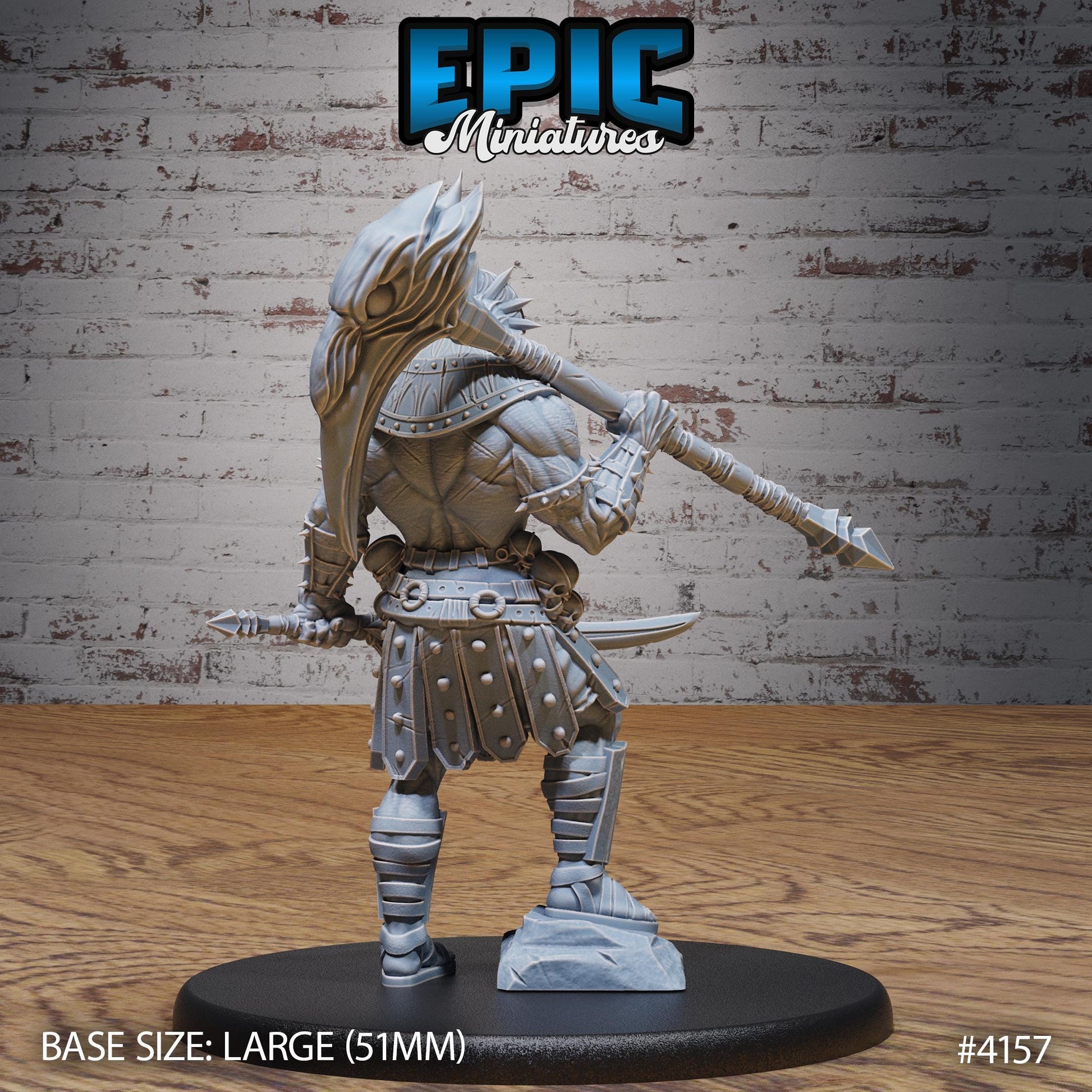 Horus Avatar Miniature (Large) | Premium DnD Minis | High Quality Resin | Beast, Attack, Chase Lunge, Axe, Aarakocra, Egyptian