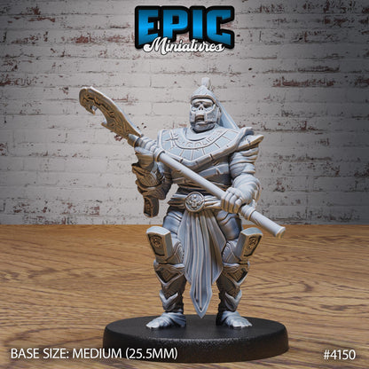 Mummy Warrior Miniatures B (Medium) | Premium DnD Minis High Quality Resin | Fantasy, Mummy, Skeleton, Undead, Anubis, Egyptian