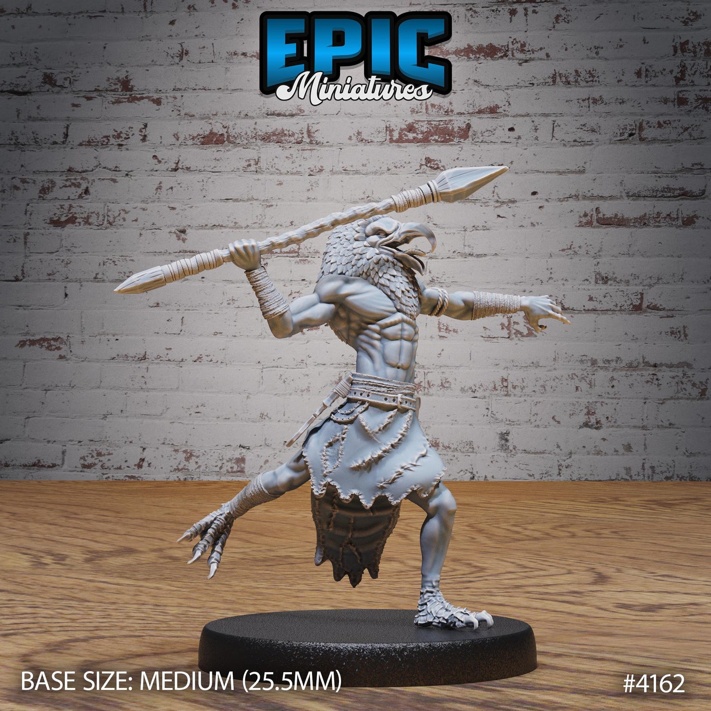Servant of Thot Miniature (Large Creature) | Premium DnD Minis High Quality Resin Miniature | Fantasy, Mummy, Staff, Aarakocra