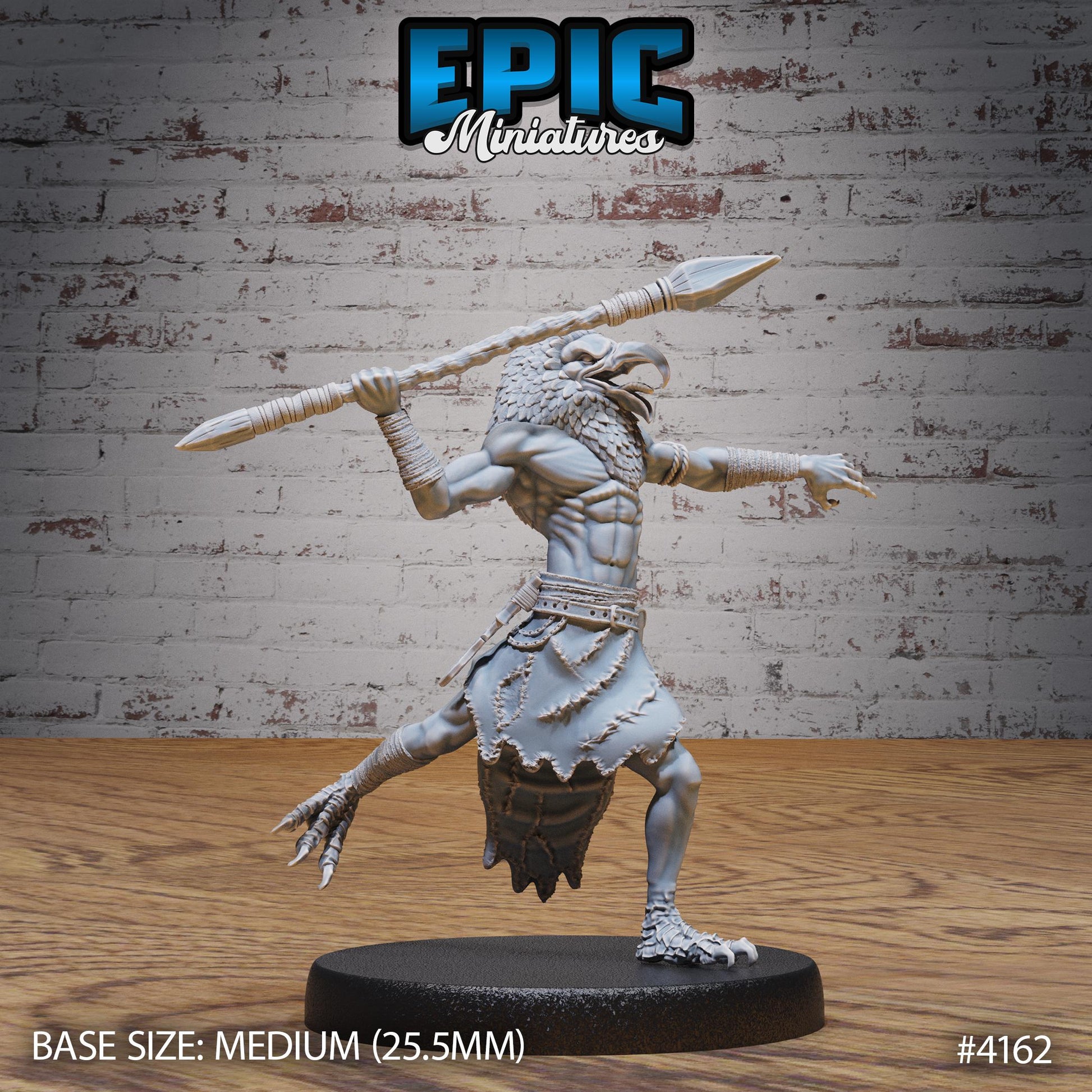 Servant of Thot Miniature (Large Creature) | Premium DnD Minis High Quality Resin Miniature | Fantasy, Mummy, Staff, Aarakocra