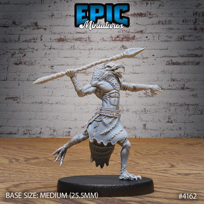 Servant of Thot Miniature (Large Creature) | Premium DnD Minis High Quality Resin Miniature | Fantasy, Mummy, Staff, Aarakocra