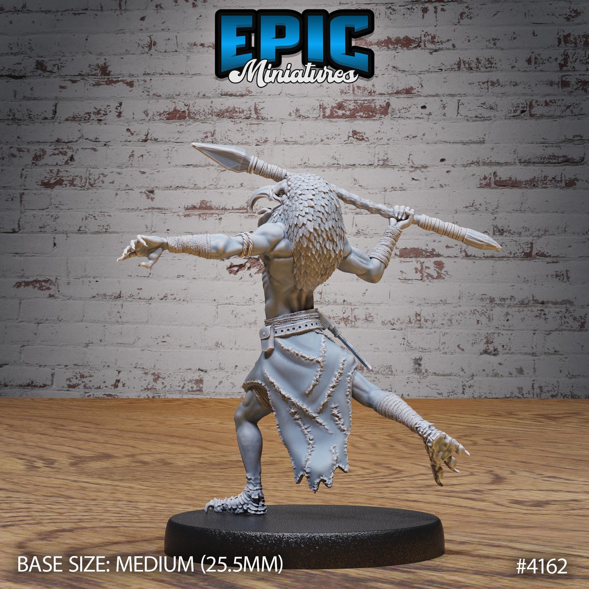 Servant of Thot Miniature (Large Creature) | Premium DnD Minis High Quality Resin Miniature | Fantasy, Mummy, Staff, Aarakocra