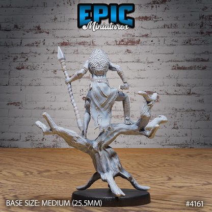 Servant of Thot Miniature (Large Creature) | Premium DnD Minis High Quality Resin Miniature | Fantasy, Mummy, Staff, Aarakocra