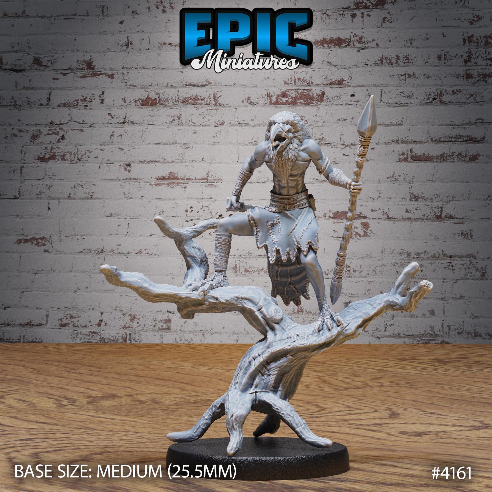 Servant of Thot Miniature (Large Creature) | Premium DnD Minis High Quality Resin Miniature | Fantasy, Mummy, Staff, Aarakocra