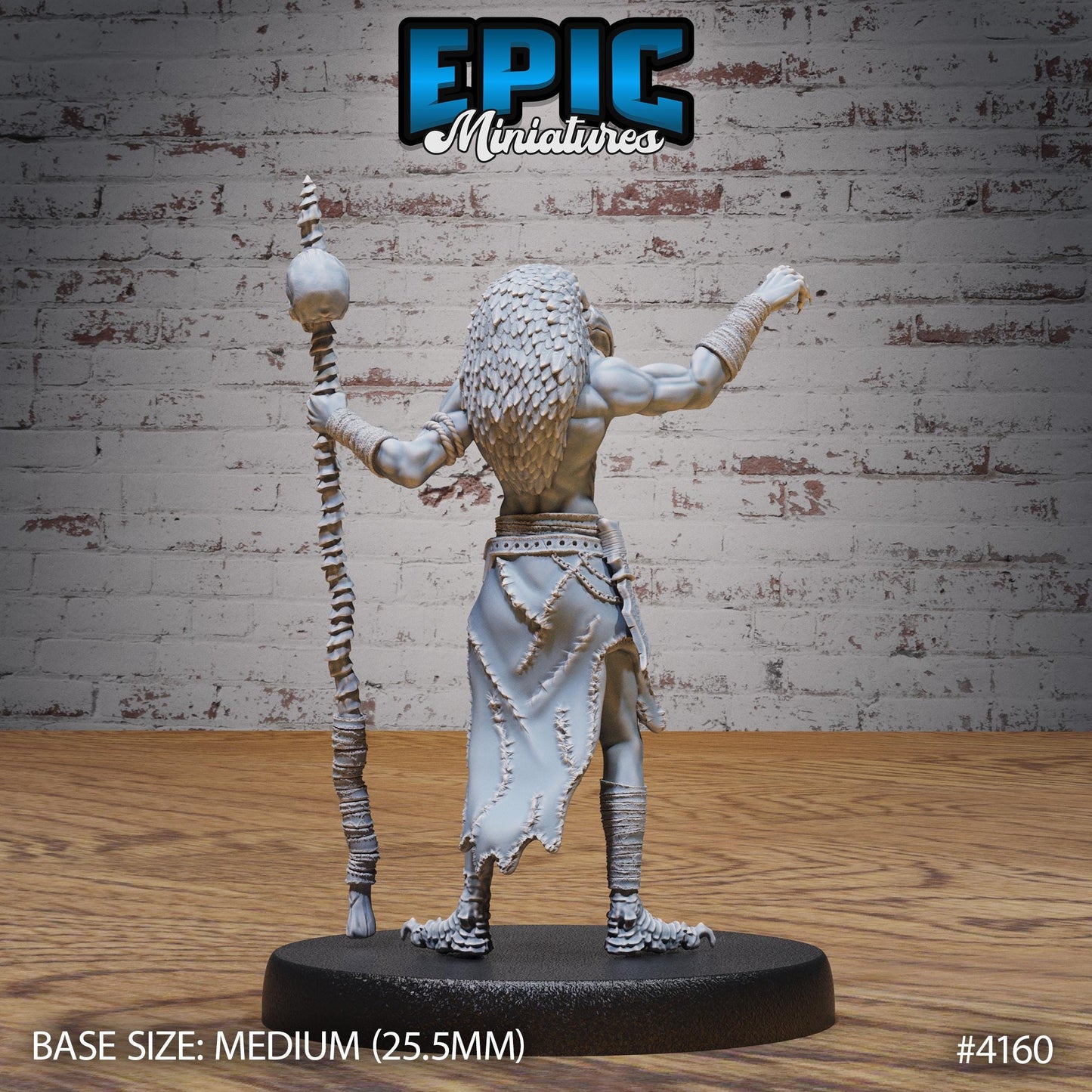 Servant of Thot Miniature (Large Creature) | Premium DnD Minis High Quality Resin Miniature | Fantasy, Mummy, Staff, Aarakocra