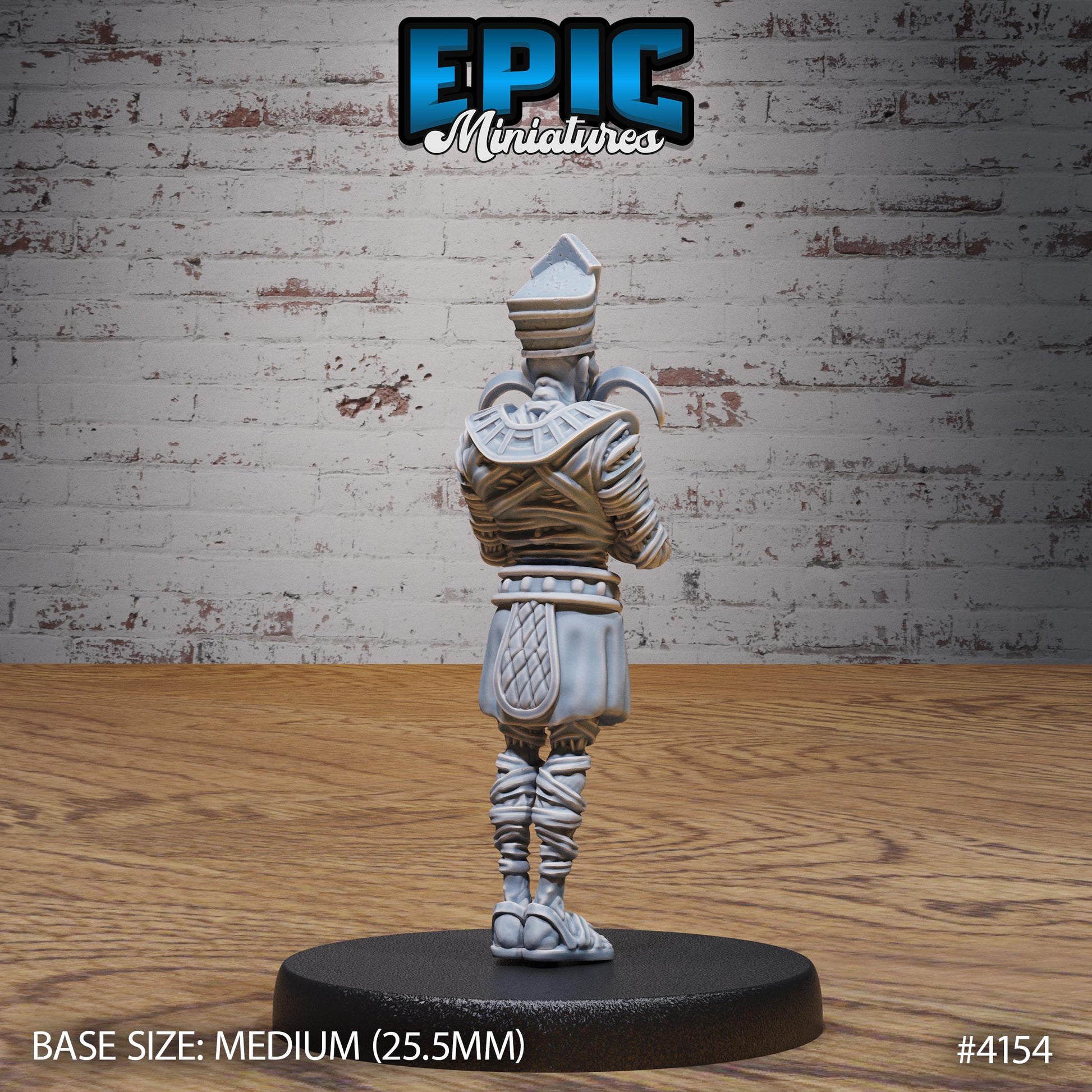 Ancient Egyptian High Priest Miniature (Medium) | Premium DnD Minis High Quality Resin | Fantasy, Mummy, Tomb, Magic, Scythe