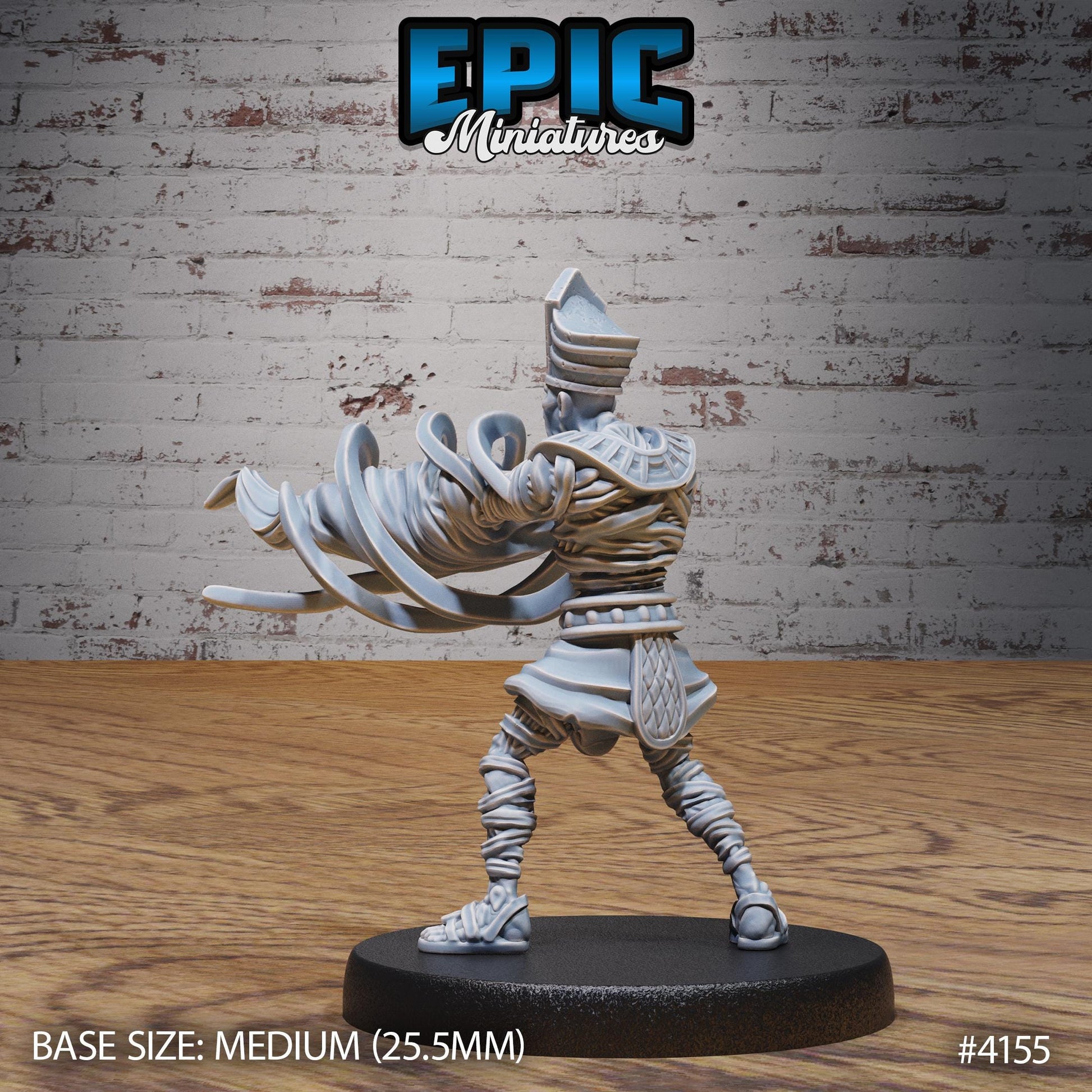 Ancient Egyptian High Priest Miniature (Medium) | Premium DnD Minis High Quality Resin | Fantasy, Mummy, Tomb, Magic, Scythe