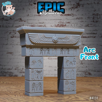 Ancient Egyptian Tomb/Temple Miniatures (Bundle D) | Premium DnD Minis High Quality Resin | Sphinx, Terrain, Buildings, Pyramid, Scatter