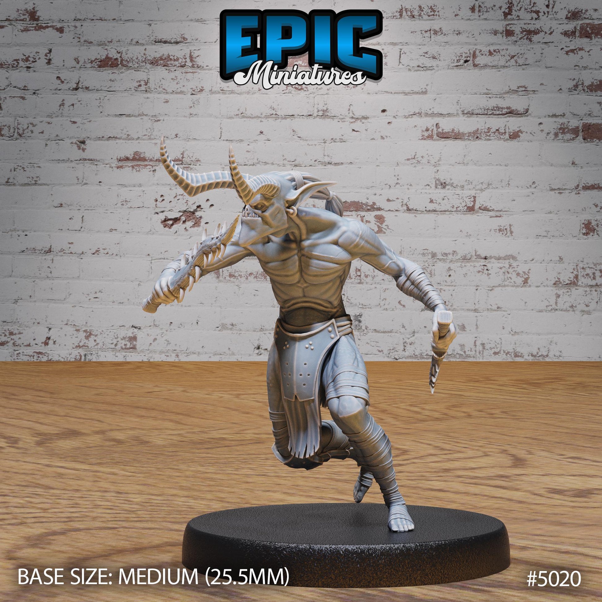 Lower Devil Warrior (Medium) | Premium DnD Miniatures | High Quality Resin | D&D RPG