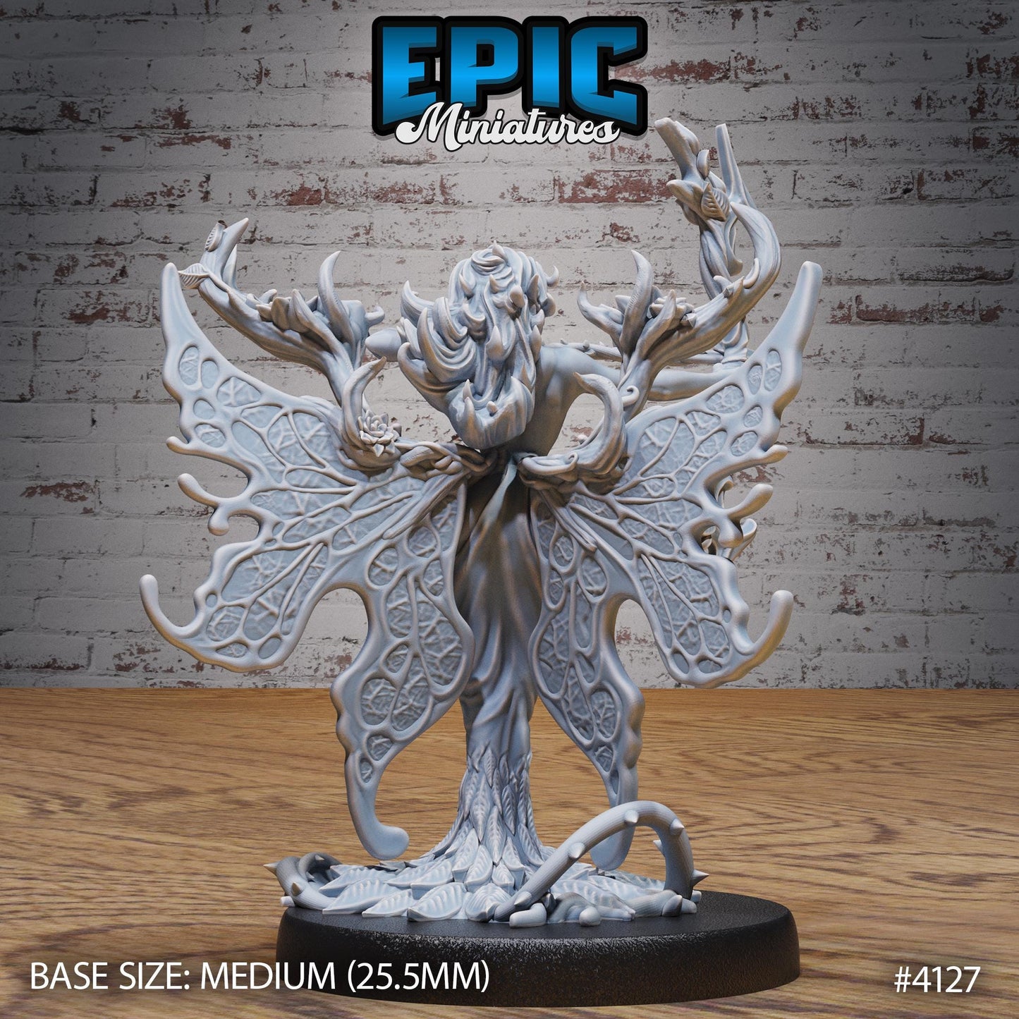 Rose Fairy (Medium) | Premium DnD Minis | High Quality Resin Miniature | Fantasy, Flowers, Vines, Female, Woman Breasts, Flower, Beautiful