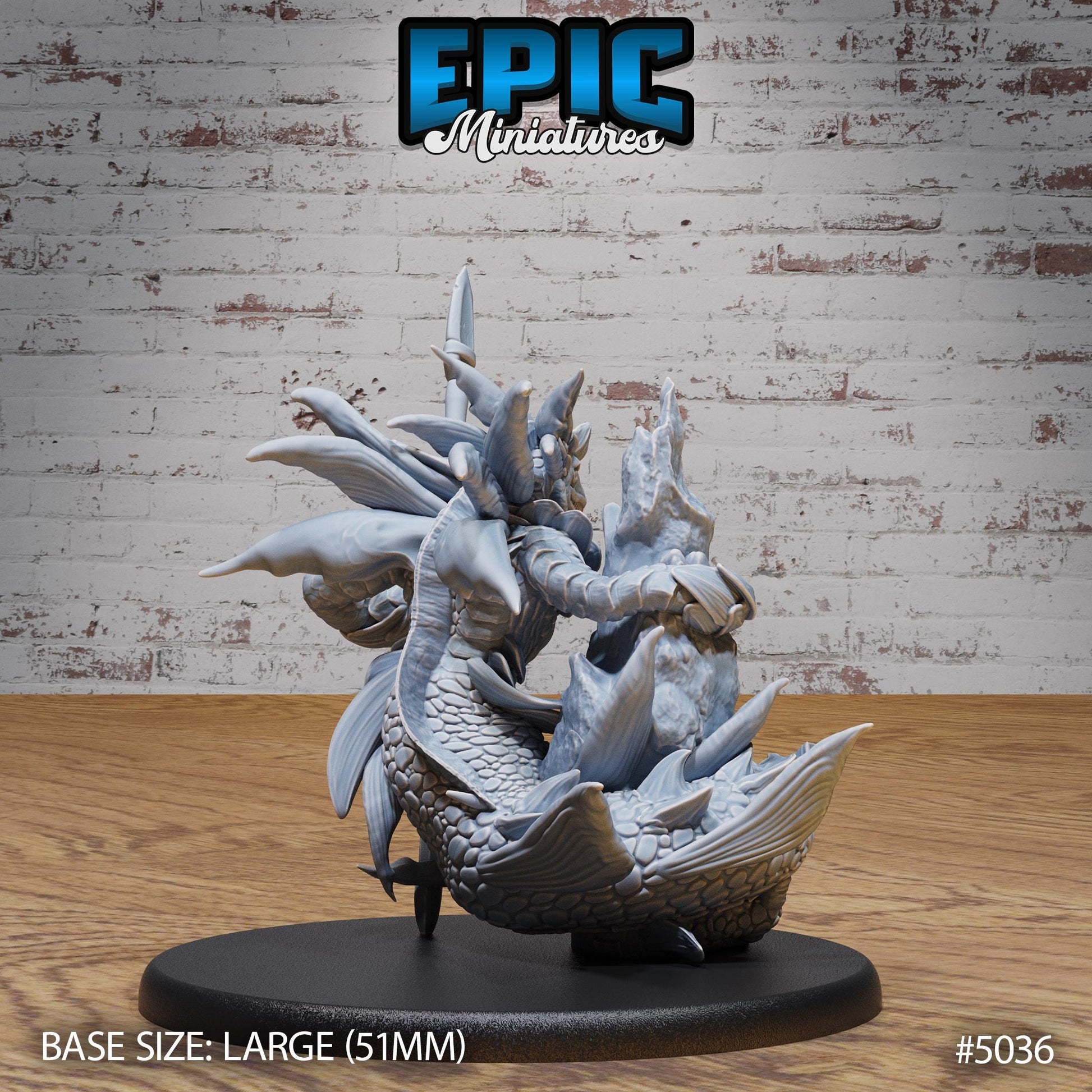 Wastrilith Water Demon (Large) | Premium DnD Miniatures | High Quality Resin | D&D RPG