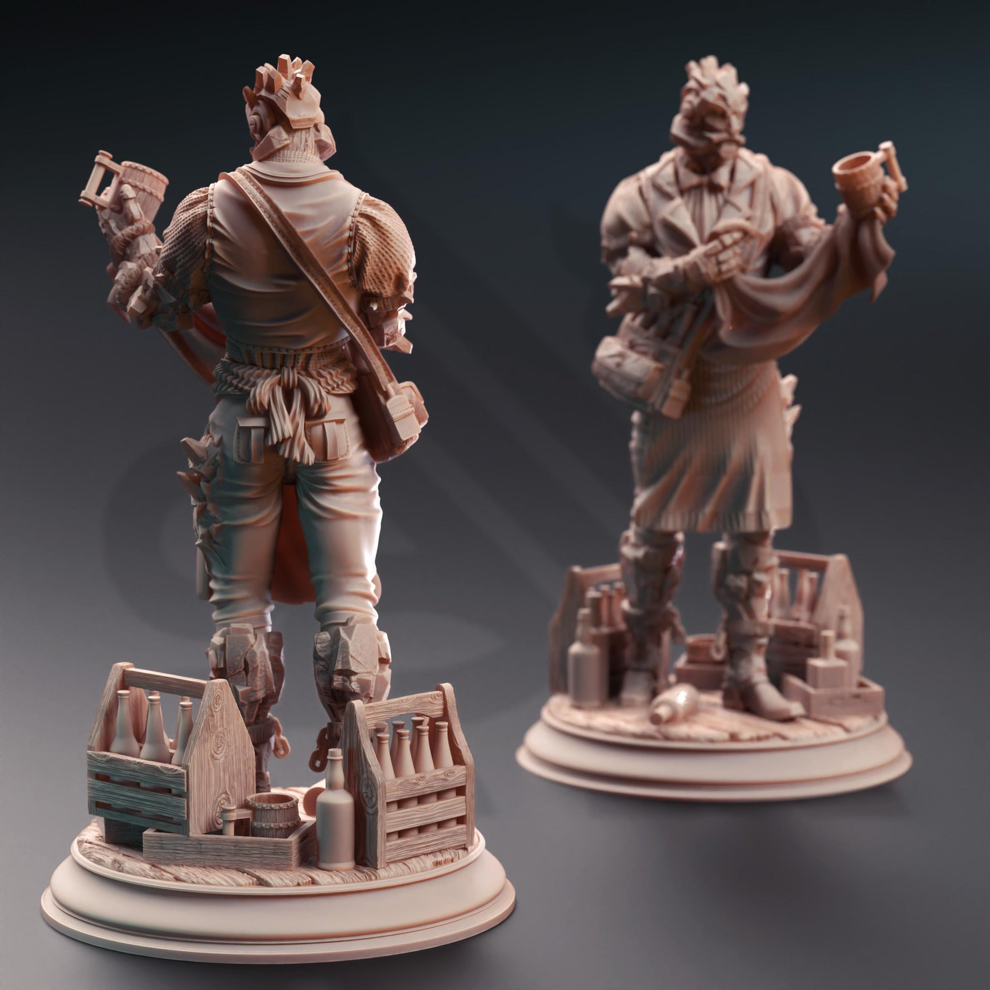 Soulforged Bartender (Medium) | 32mm Hero Scale | Premium DnD Miniatures High Quality Resin | DM Stash