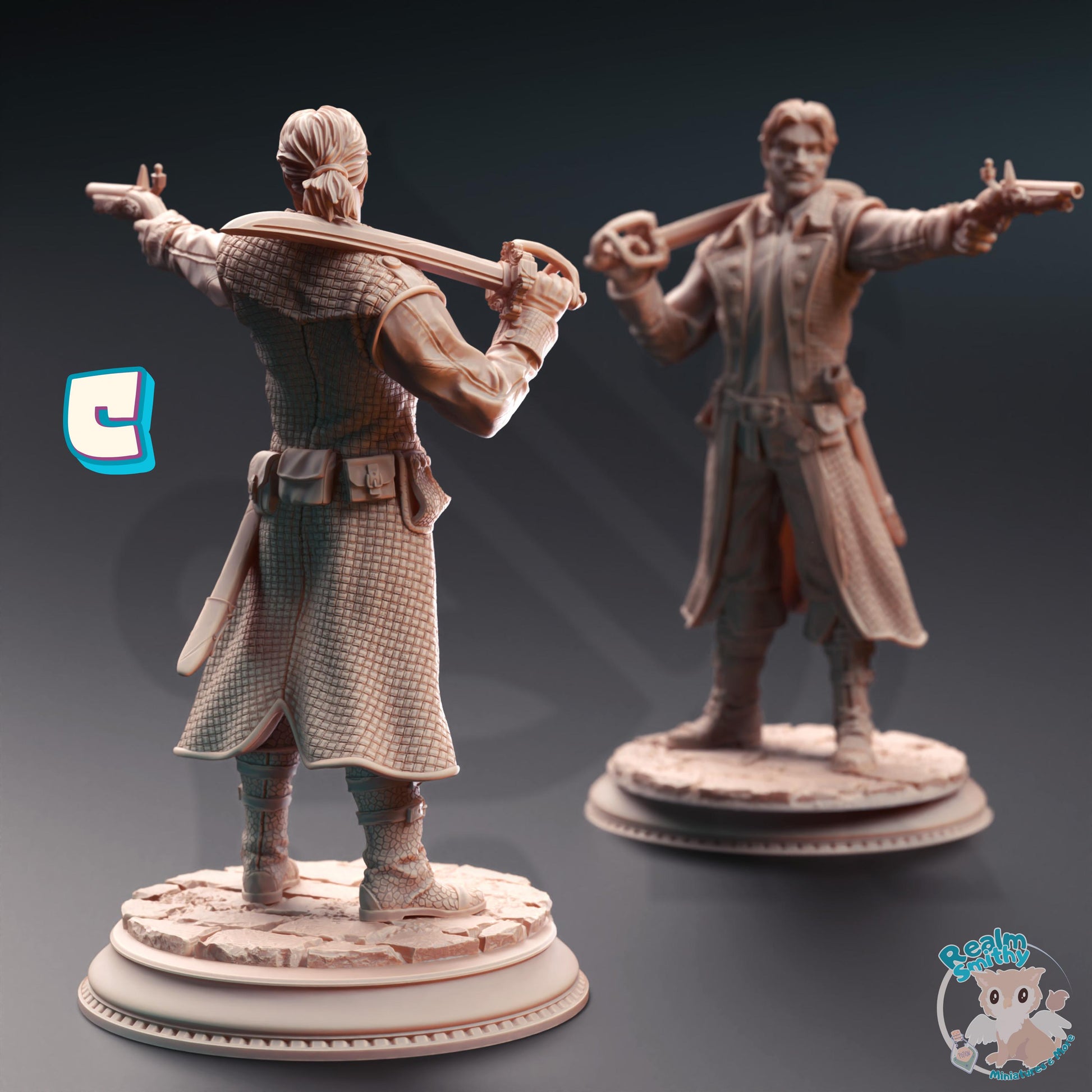 Rossa Cartel Enforcers (Medium) | 32mm Hero Scale | Premium DnD Miniature High Quality Resin | DM Stash