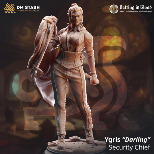 Ygris Darling Skullsplitter - Security Chief (Medium) | 32mm Hero Scale | Premium DnD Miniature High Quality Resin | DM Stash