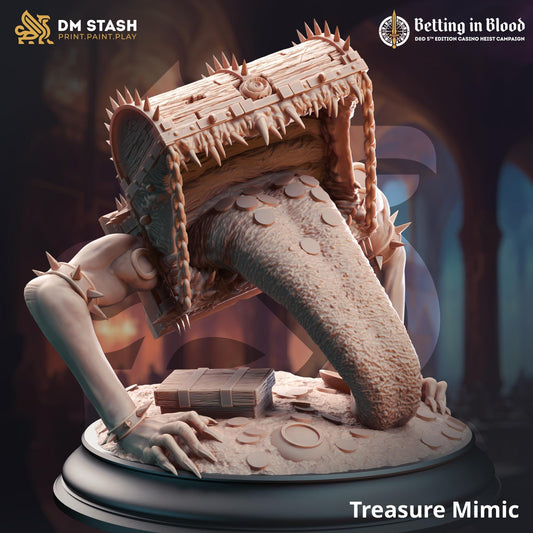 Treasure Mimic (Large) | 32mm Hero Scale | Premium DnD Miniature High Quality Resin | DM Stash