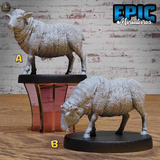 Sheep (Medium) | Premium DnD Miniatures | High Quality Resin | D&D RPG