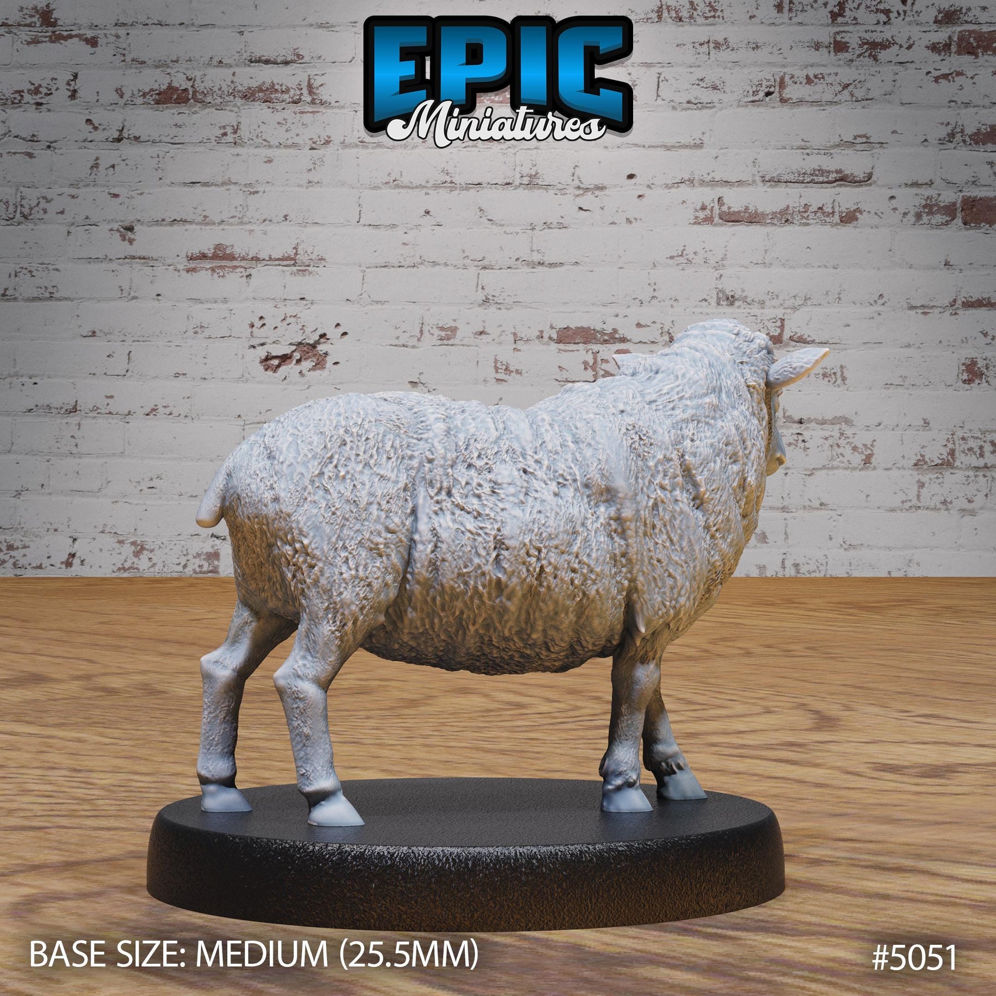 Sheep (Medium) | Premium DnD Miniatures | High Quality Resin | D&D RPG