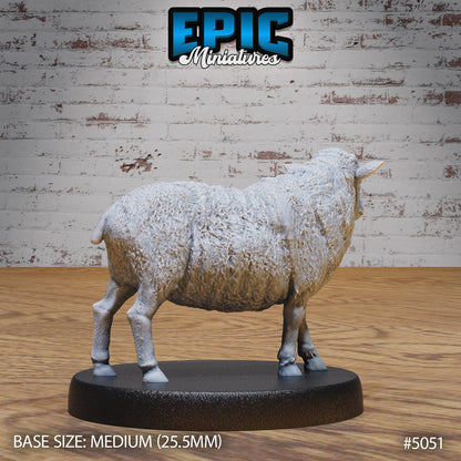 Sheep (Medium) | Premium DnD Miniatures | High Quality Resin | D&D RPG