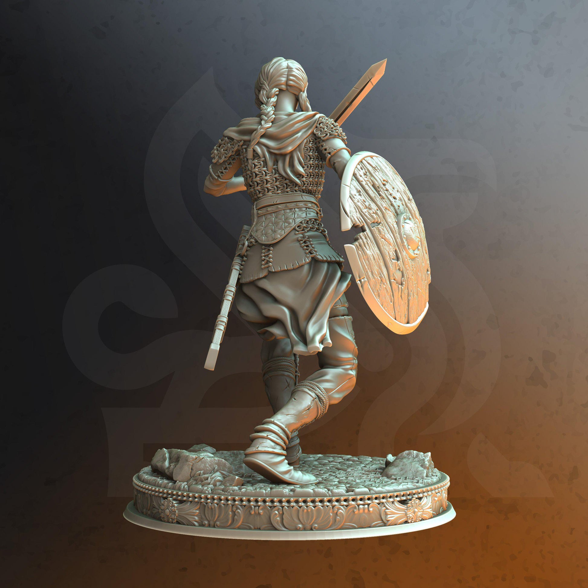 Freya the Fearless - Shield Maiden (Medium) | DM Stash
